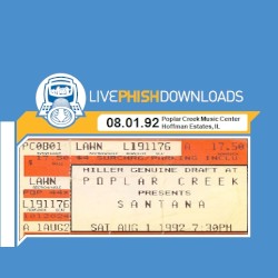 1992-08-01: Poplar Creek Music Center, Hoffman Estates, IL, USA