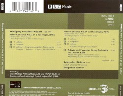 Piano Concerto no. 22 / Piano Concerto no. 27 / Adagio & Fugue for String Orchestra, K. 546