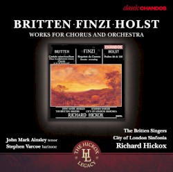 Britten: Cantata misericordium / Deus in adjutorium meum / Chorale on an Old French Carol / Finzi: Requiem da camera / Holst: Psalms 86 & 148