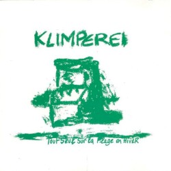 Tout seul sur la plage en hiver