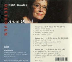 Klaviersonaten 2, 11 & 27