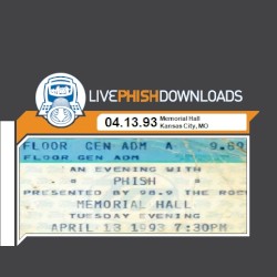 1993-04-13: Memorial Hall, Kansas City, MO, USA