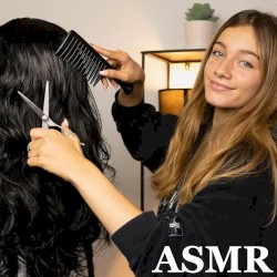 Relaxing HAIRCUT and HAIR BRUSHING Role Play to Help You SLEEP