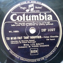 Tu m’as fait tant souffrir / Prends moi dans tes bras