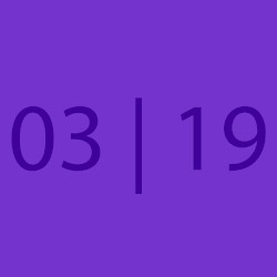 Calendar - 03 | 19