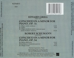Grieg: Piano Concerto in A minor / Schumann: Piano Concerto in A minor