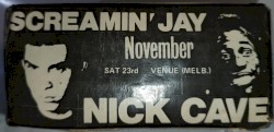 Nick Cave and the Bad Seeds With Special Guest Screamin’ Jay Hawkins at The Venue 23 November 1985