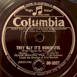 They Say It's Wonderful / The Girl That I Marry