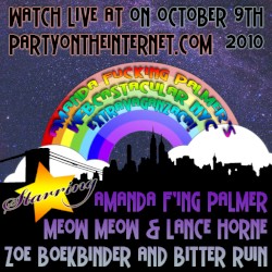 Amanda Fucking Palmer’s Webcastacular NYC Extravaganzaca!