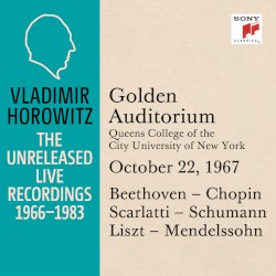 Vladimir Horowitz in Recital at Queens College New York City October 22 1967