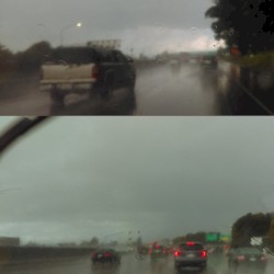 Listening to Music While on the Freeway in the Rain (Cellphone Fields)