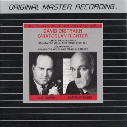 Shostakovich: Sonata for Violin and Piano, op. 134 / Franck: Sonata for Violin and Piano in A major