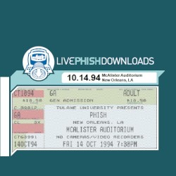 1994-10-14: McAlister Auditorium, Tulane University, New Orleans, LA, USA