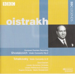 Shostakovich: Violin Concerto no. 2 / Tchaikovsky: Violin Concerto in D
