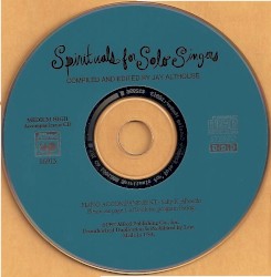 Spirituals for Solo Singers Medium High Voice Accompaniament CD