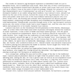 The Best of Cannon's Jug Stompers