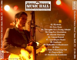 2004‐04‐21: Water Street Music Hall, Rochester, NY, US