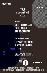 2016-10-01: BBC Radio 1 Essential Mix: Output, NYC
