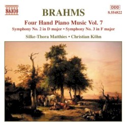 Four Hand Piano Music, Volume 7: Symphony no. 2 in D major / Symphony no. 3 in F major