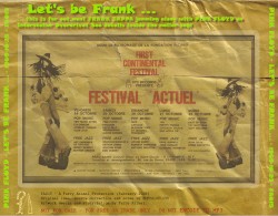 1969-10-25: Let's Be Frank: Festival Actuel, Mont de l'enclus, Amougies, Belgium