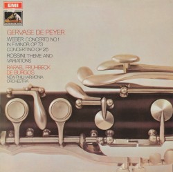 Weber: Clarinet Concerto No. 1 / Weber: Concertino / Rossini: Theme and Variations