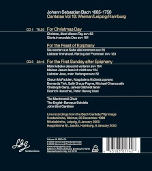 Cantatas, Volume 18: Weimar/Leipzig/Hamburg