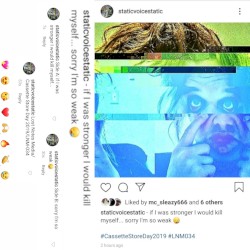 if i was stronger i would kill myself… / sorry I’m so weak 😪