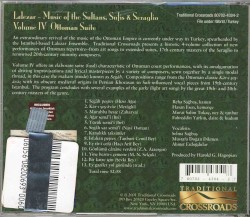 Music of the Sultans, Sufis & Seraglio, Volume IV: Ottoman Suite