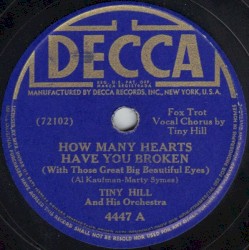 How Many Hearts Have You Broken (with Those Great Big Beautiful Eyes)