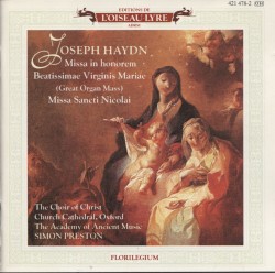 Missa in honorem Beatissimae Virginis Mariae (Great Organ Mass) / Missa Sancti Nicolai
