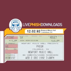 1992-12-02: Newport Music Hall, Columbus, OH, USA