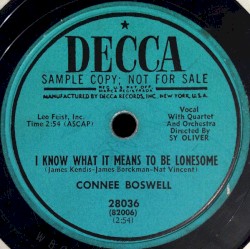 I Know What It Means to Be Lonesome / Someone Stole My Darlin'