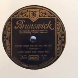 Keiner weiss wie ich bin, nur du! / Wer weint heut' aus Liebe Tränen?