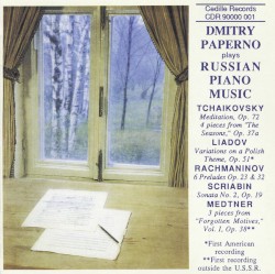 Dmitry Paperno Plays Russian Piano Music