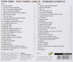 That's Where I Came In: Standards & Rarities