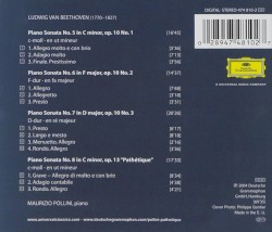 Sonatas opp. 10 & 13 “Pathétique”