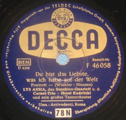 Du bist das Liebste, was ich habe auf der Welt