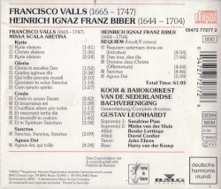 F. Valls: Missa scala aretina / H. I. F. Biber: Requiem