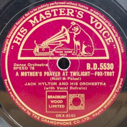 A Mother's Prayer at Twilight / Good Bye, Sally