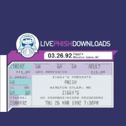 1992-03-26: Ziggy's, Winston-Salem, NC, USA