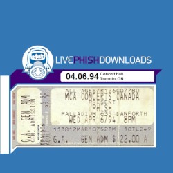 1994-04-06: Concert Hall, Toronto, Ontario, Canada