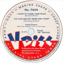 I Want to Thank Your Folks / You Can Take My Word for It Baby / The One I Love Belongs to Somebody Else / Swanee