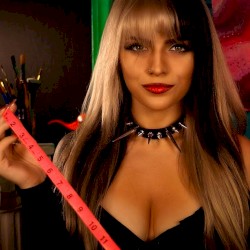 ASMR Flirty Goth Girl at the Back of the Class Intricately Measures ALL of YOU