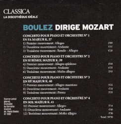Boulez dirige Mozart