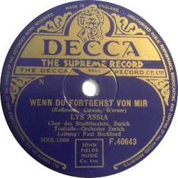 Wenn du fortgehst von mir