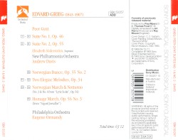 Peer Gynt Suites No. 1 & No. 2 / Norwegian Dance No. 2 / Elegiac Melodies / Norwegian March & Nutturno / Homage March