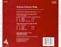 Piano Concerto no. 21 in C major, KV 467 / Piano Concerto no. 23 in A major, KV 488