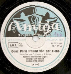 Ganz Paris träumt von der Liebe / Sonny Boy