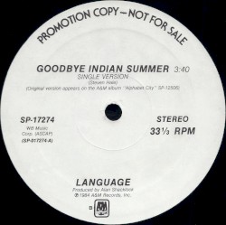 Goodbye Indian Summer