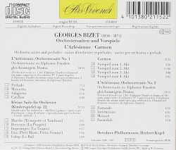 Orchestersuiten und Vorspiele: L'Arlésienne, Carmen